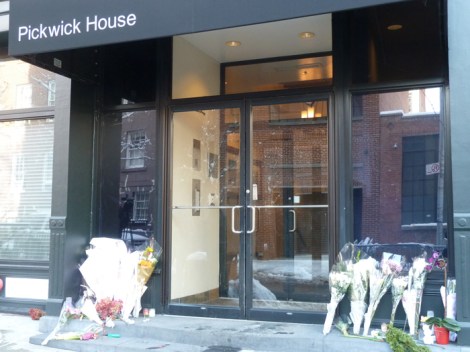 Tribute to actor/director Philip Seymour Hoffman, 33 Bethune Street, Greenwich Village.