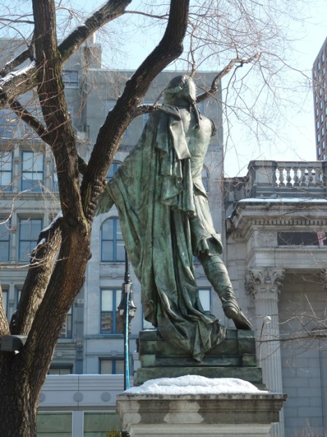 The Marquis de Lafayette Monument in Union Square Park can be seen on the Five Squares and a Circle Tour.