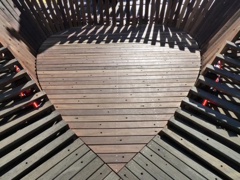 Heart Walk, 2013, Father Duffy Square, New York City.