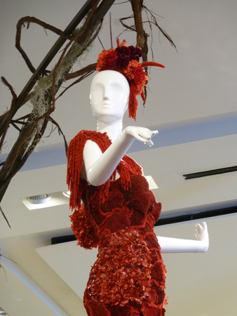 Macy’s Flower Show, Red Dress, Secret Garden