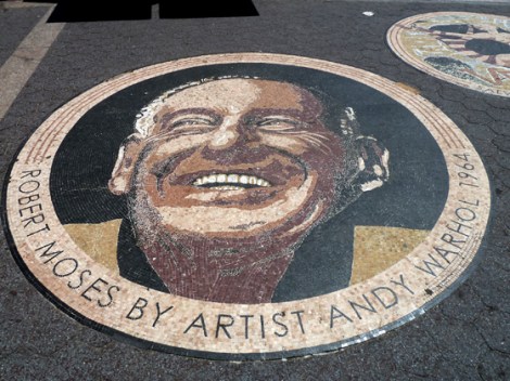Flushing Meadows Corona Park, World’s Fair, 1964, 1939, Robert Moses, Andy Warhol, mosaic