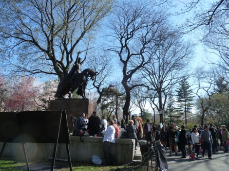 Poland, Polska, King Jagiello Monument, Central Park, Teutonic Knights, Battle of Grunwald, Polish Easter, Party