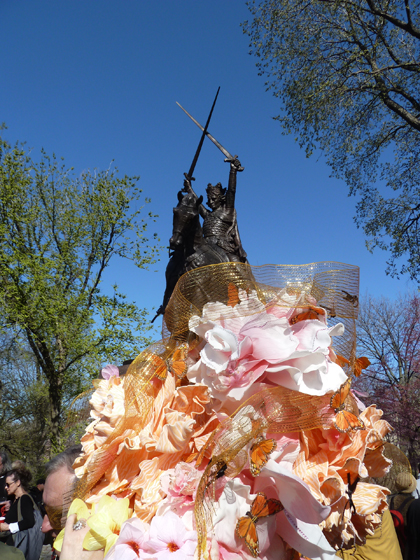 Poland, Polska, Easter bonnet, King Jagiello Monument, Central Park, Teutonic Knights, Battle of Grunwald, Polish Easter, Party