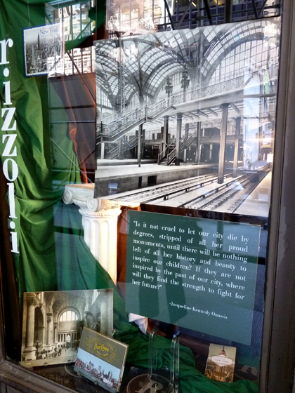 Jackie Onassis, Penn Station, Rizzoli