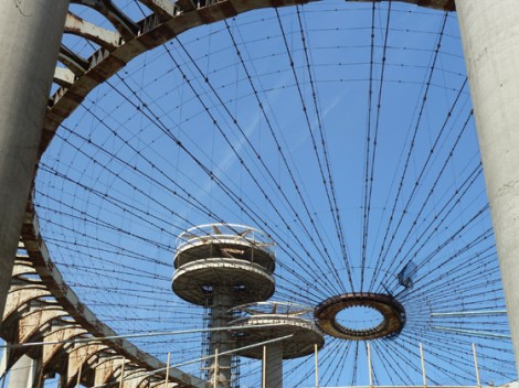Flushing Meadows Corona Park, World’s Fair, 1964, 1939, New York State Pavilion, Philip Johnson, mosaic