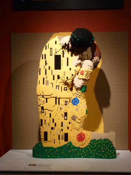 Lego, Nathan Sawaya, Discovery Center, Times Square, Klimpt, Kiss