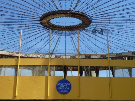Flushing Meadows Corona Park, World’s Fair, 1964, 1939, New York State Pavilion, Philip Johnson, mosaic