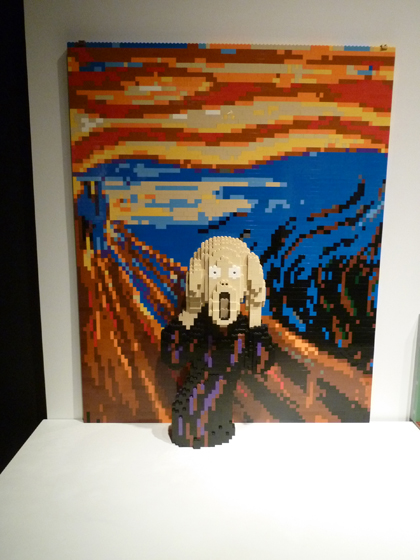 Lego, Nathan Sawaya, Discovery Center, Times Square, Munch, Scream