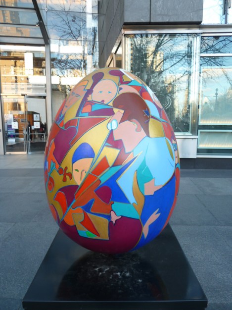 Fabergé egg hunt, colorful, music, Brooklyn Symphony, April, Easter egg, Time Warner, Columbus Circle
