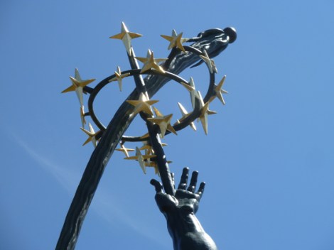 Flushing Meadows Corona Park, World’s Fair, 1964, 1939, Donald De Lue, The Rocket Thrower