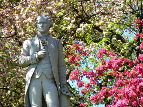 Central Park, Alexander Hamilton, cherry trees, Metropolitan Museum of Art, Spring