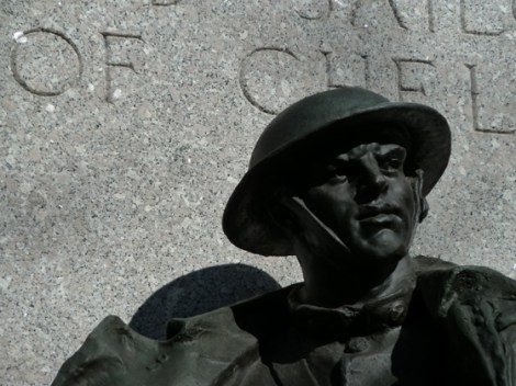World War I, Chelsea Park, New York City, Doughboy, Monument, Memorial, Philip Martiny, Doughboy, Bronze, Granite, Stele, Rifle