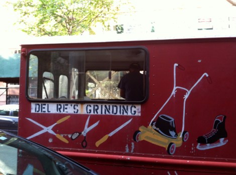 Knives, Sharpening, Dominic Del Re, Old New York, Bygone Era, Scissors, Knife Grinding, Knife Sharpening