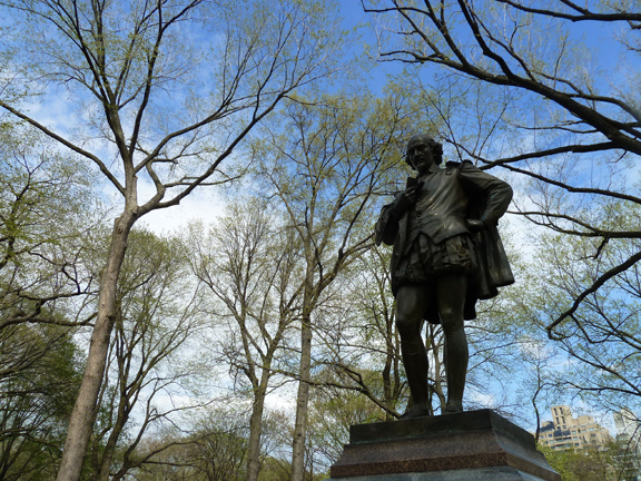 Photo 2. Central Park’s William Shakespeare, Literary Walk, Central Park, New York