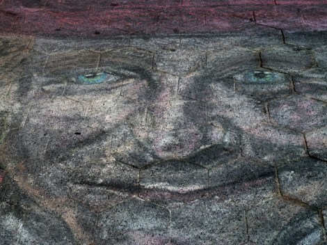 Washington Square Park, Robin Williams, Chalk, Portrait, Ephemeral, Waiting for Godot, Steve Martin, Greenwich Village, Hat, Smile, Lincoln Center, 1988 “In America they really do mythologize people when they die.” —Robin Williams (1952–2014) Let the mythologizing begin! I found this portrait in chalk of Robin Williams on the pavement near the Washington Arch in Washington Square Park. The ephemeral nature of the medium, plus heavily-trafficked location, ensures that this loving tribute will not be with us for long. It serves as a metaphor of Mr. Williams’ life and for our own. Without a doubt this is a recognizable likeness of Mr. Williams. Is the likeness a film character of his? I must admit that the only film starring him that I have seen is The Birdcage. What with the hat, he resembles Estragon, the character he portrayed in Lincoln Center’s 1988 production of Waiting for Godot. Steve Martin played the other main character, Vladimir. “You’re only given a little spark of madness. You mustn’t lose it.” —Robin Williams “Reality is just a crutch for people who can't cope with drugs.” —Robin Williams “Comedy is acting out optimism.” —Robin Williams “Spring is nature's way of saying, ‘Let’s party!’ ” —Robin Williams