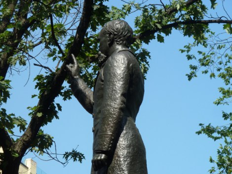 Labor Day, Tompkins Square Park, East Village, Samuel S. Cox, Louise Lawson, Ohio, U.S. Postal Service, Postal Workers, Paid Vacation, New York, Bronze, Sculpture, Sunset, Labor Victory