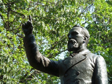 Labor Day, Tompkins Square Park, East Village, Samuel S. Cox, Louise Lawson, Ohio, U.S. Postal Service, Postal Workers, Paid Vacation, New York, Bronze, Sculpture, Sunset, Labor Victory