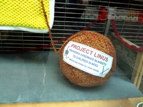 Knitting, Lion Brand Yarn Studio, Rosie the Riveter, 34 West 15th Street, Project Linus