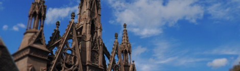 Gay Graves Tour, Green-Wood Cemetery, Entry Gate, Richard Upjohn, Victorian Gothic, Gothic Revival, Neo-Gothic, Spires, Brownstone, Grave, Sandstone