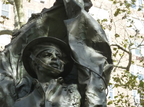 World War I, Armistice Day, Doughboy, Veterans Day, November 11th, Philip Martiny, the Great War, the War to End All War, Greenwich Village, Abingdon Square Park, Gold Star Moms, Alfred E. Smith, 1914