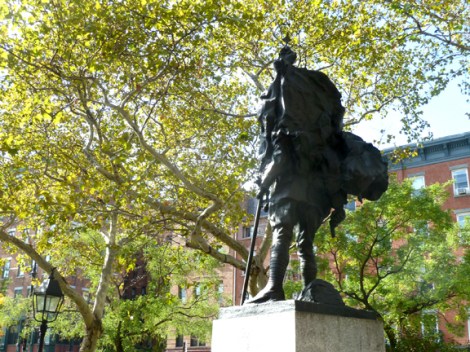 World War I, Armistice Day, Doughboy, Veterans Day, November 11th, Philip Martiny, the Great War, the War to End All War, Greenwich Village, Abingdon Square Park, Gold Star Moms, Alfred E. Smith, 1914