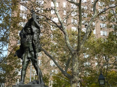 World War I, Armistice Day, Doughboy, Veterans Day, November 11th, Philip Martiny, the Great War, the War to End All War, Greenwich Village, Abingdon Square Park, Gold Star Moms, Alfred E. Smith, 1914