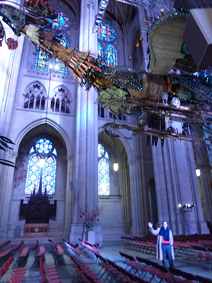 Xu Bing, St. John the Divine, Phoenix, Feng, Huang, Cathedral, China, New York, Birds, Nave, Gothic Revival, Junk