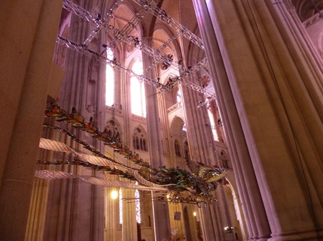Xu Bing, St. John the Divine, Phoenix, Feng, Huang, Cathedral, China, New York, Birds, Nave, Gothic Revival, Junk, Art