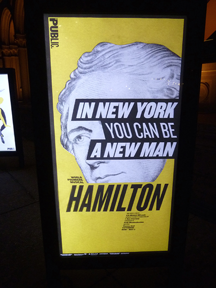 Alexander Hamilton, Aaron Burr, rap, Public Theater, George Washington, Thomas Jefferson, Eliza Hamilton, Broadway, Off-Broadway, Morris-Jumel Mansion, Lin-Manuel Miranda, Tony Award, Grammy Award, Duel, New York