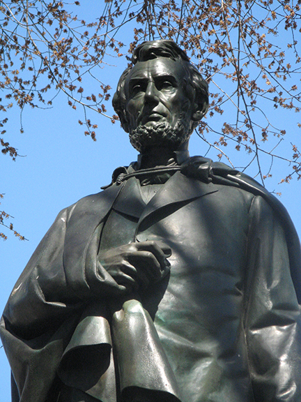 Abraham Lincoln, Union Square Park, George Washington, Independence Staff, Henry Kirke Brown, Lincoln Building, the Great Emancipator, Fiorello H. La Guardia, Bronze, Sculpture