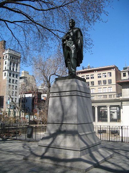 Abraham Lincoln, Union Square Park, George Washington, Independence Staff, Henry Kirke Brown, Lincoln Building, the Great Emancipator, Fiorello H. La Guardia, Bronze, Sculpture