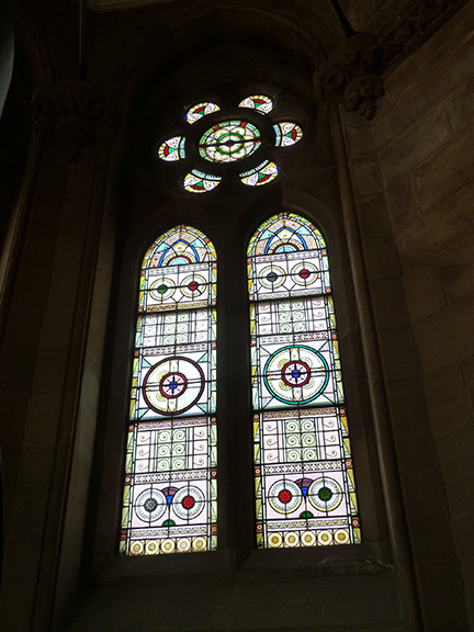 Jefferson Market Library, Library, Greenwich Village, Jefferson Market Courthouse, Courthouse, Stained Glass Window, Stained Glass, Victorian Gothic, handmaiden of architecture, New York Public Library, New York,