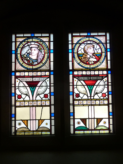 Jefferson Market Library, Library, Greenwich Village, Jefferson Market Courthouse, Courthouse, Stained Glass Window, Stained Glass, Victorian Gothic, handmaiden of architecture, New York Public Library, New York,