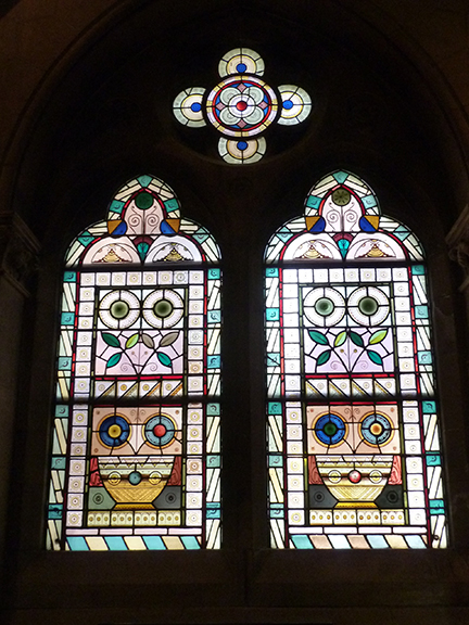Jefferson Market Library, Library, Greenwich Village, Jefferson Market Courthouse, Courthouse, Stained Glass Window, Stained Glass, Victorian Gothic, handmaiden of architecture, New York Public Library, New York,