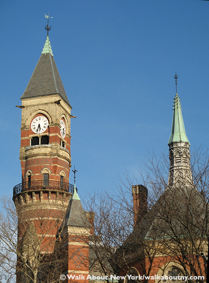 Jefferson Market Library, New York, Greenwich Village, Third Judicial District Courthouse, Calvert Vaux, Victorian Gothic, Henry Thaw, Murder Trial, Stanford White, Evelyn Nesbit, Ada Louise Huxtable, clock tower