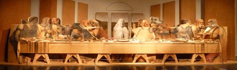 Maria Sol Escobar, Self–Portrait Looking at The Last Supper, Metropolitan Museum of Art, Leonardo da Vinci, Last Supper,