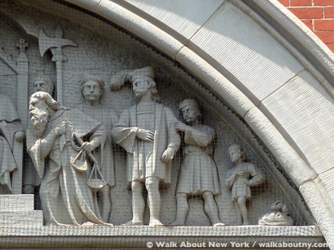 Greenwich Village, Jefferson Market Library, Jefferson Market Courthouse, Third Judicial District Courthouse, Greenwich Village Walking Tour, William Shakespeare, The Merchant of Venice, Shylock, Portia, Antonio, Walk About New York, The Village