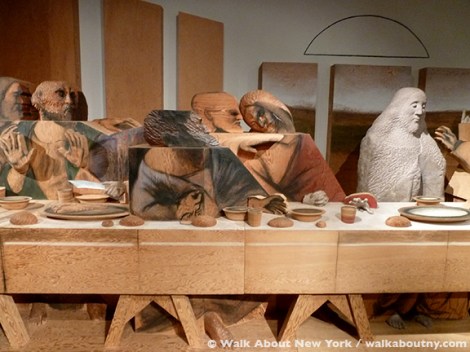 Maria Sol Escobar, Self–Portrait Looking at The Last Supper, Metropolitan Museum of Art, Leonardo da Vinci, Last Supper, Marisol