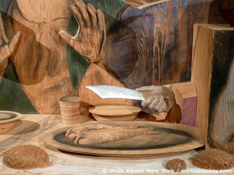 Maria Sol Escobar, Self–Portrait Looking at The Last Supper, Metropolitan Museum of Art, Leonardo da Vinci, Last Supper,Marisol