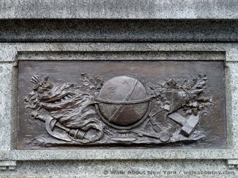 Central Park, John Quincy Adams Ward, Central Park Walking Tour, New York, Cherry Trees, Bronze, Granite, Richard Morris Hunt, Spring, Flowers, Walk About New York, Pilgrim, Puritan, New England Society, 1885