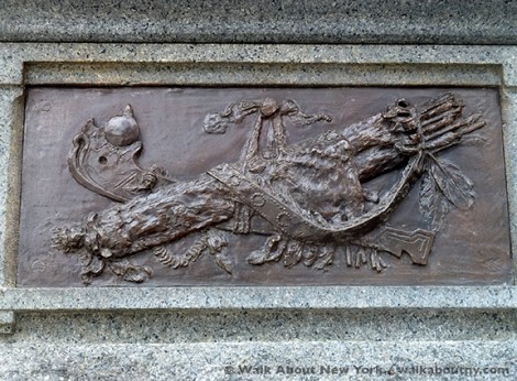 Central Park, John Quincy Adams Ward, Central Park Walking Tour, New York, Cherry Trees, Bronze, Granite, Richard Morris Hunt, Spring, Flowers, Walk About New York, Pilgrim, Puritan, New England Society, 1885