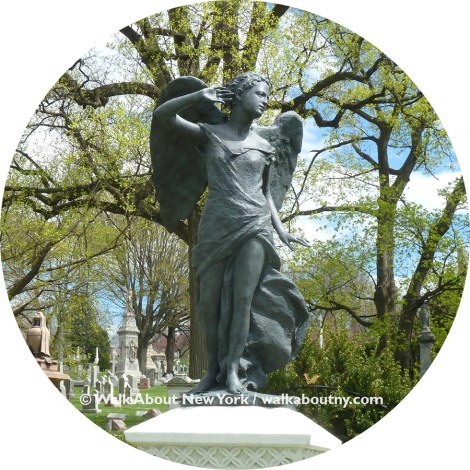 Green-Wood Cemetery, Gay Green-Wood Trolley Tour, Gay Graves Tour, Brooklyn, Bernstein, Basquiat, Fred Ebbb, Gothic Gates, William Beard, Civic Virtue