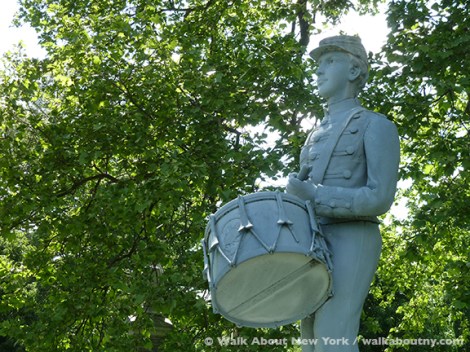 Green-Wood Cemetery, Brooklyn, Clarence McKenzie, Civil War, Drummer Boy, Zinc, Gay Graves Tour, Memorial Day,