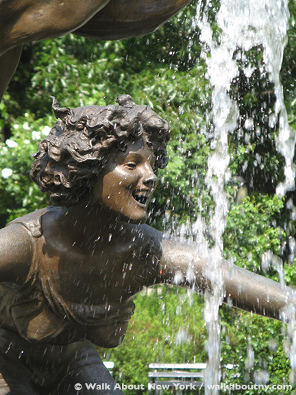 Central Park, Conservatory Garden, Samuel Untermyer, Yonkers, Untermyer Gardens, Untermyer Fountain, Three Dancing Maidens, Hitler, Bronze, Sculpture