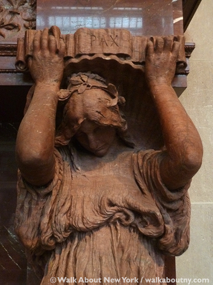 Cornelius Vanderbilt II, Alice Vanderbilt, Karl Bitter, 1 West 57th Street, Mansion, Sherry Netherland Hotel, Central Park, Conservatory Garden, Gate, Fireplace, Augustus St. Gaudens, John LaFarge, Gertrude Vanderbilt Whitney, Anderson Cooper, Vanderbilt Mansion, Fifth Avenue, New York City, Walk About New York, Walking Tour, Guided Walking Tour, Sculpture