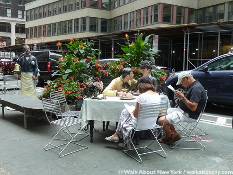 Seward Johnson, Broadway, Garment District Alliance, Summer Arts on the Plazas, Celebrating the Familiar, Beyond the Frame, Icons Revisited, Grounds for Sculpture, Johnson & Johnson, Times Square, Hamilton NJ, Seward Johnson in New York Selections from the Retrospective