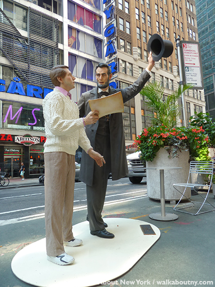 Seward Johnson, Broadway, Garment District Alliance, Summer Arts on the Plazas, Celebrating the Familiar, Beyond the Frame, Icons Revisited, Grounds for Sculpture, Johnson & Johnson, Times Square, Hamilton NJ, Seward Johnson in New York Selections from the Retrospective