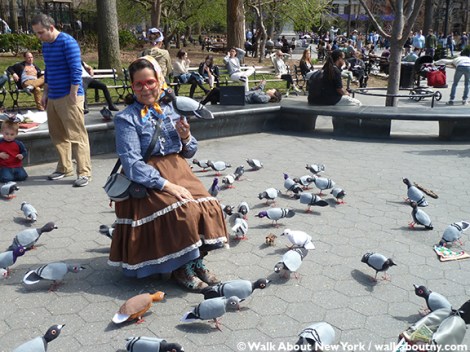 Pigeons, Tina Trachtenburg, Washington Square, Union Square, Felt, Sculptural Art, Rats with Wings, Rats