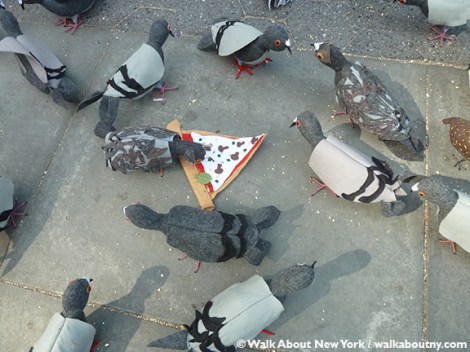 Pigeons, Tina Trachtenburg, Washington Square, Union Square, Felt, Sculptural Art, Rats with Wings, Rats