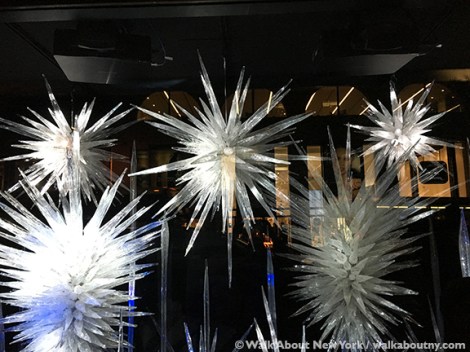 Macy’s,Saks Fifth Avenue,Harry Winston, Tiffany & Co., Bergdorf Goodman, Barneys, Christmas, Windows, Window Dressing,Ice Carving, Ice Sculpture,Dale Chihuley
